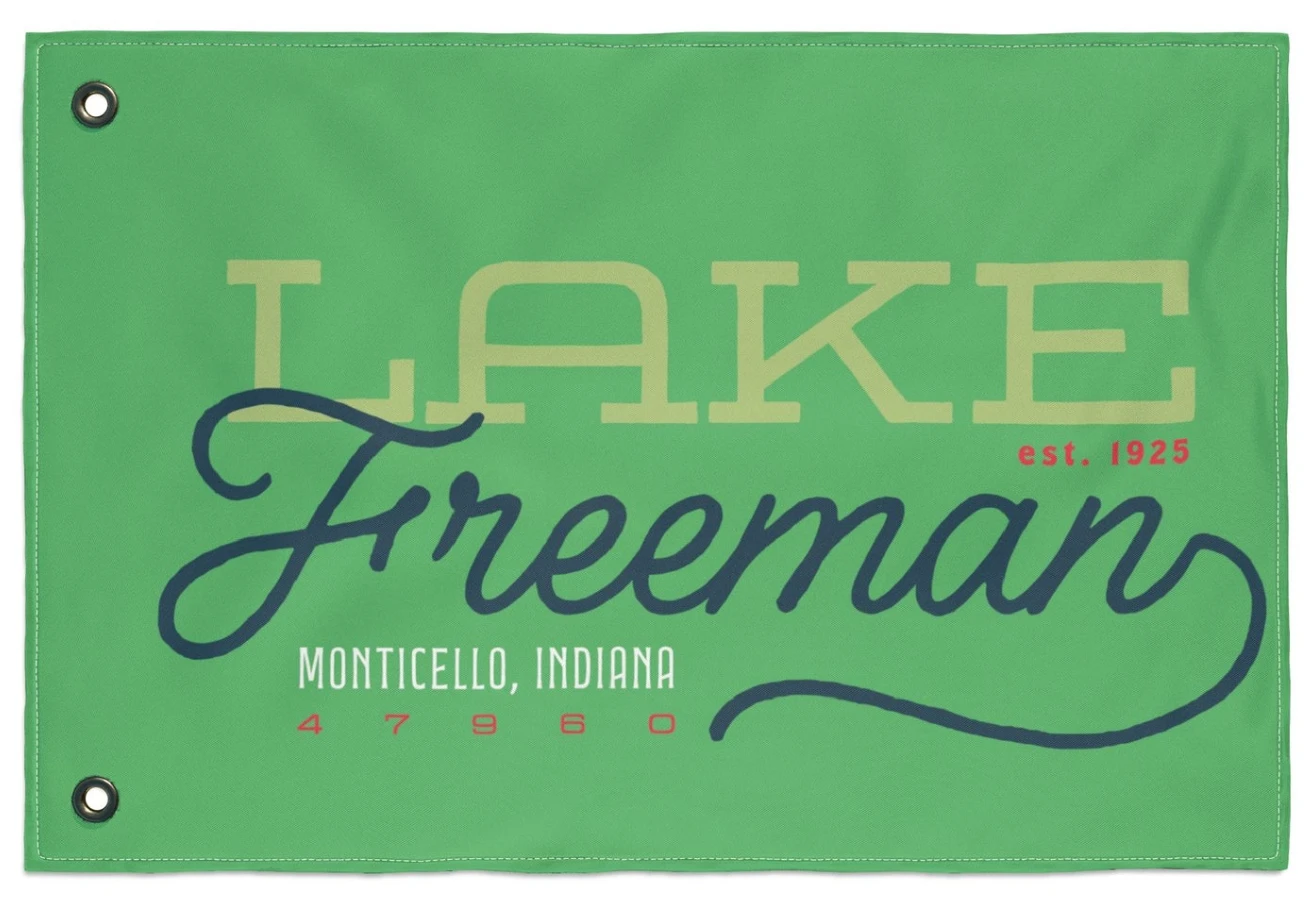 Lake Freeman Outdoor Flag